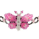 AmorHuichol-BeadedButterflyBracelet-BlackandPink-7In-SR