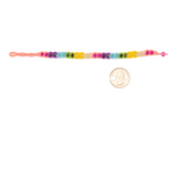 AmorHuichol-BeadedFlowerBracelet-Multicolor-Small-8In
