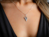 Cactus Pendant Taxco Sterling Silver