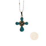 Carlota-EnameledButterflyPendantWithChain-AquaBlue