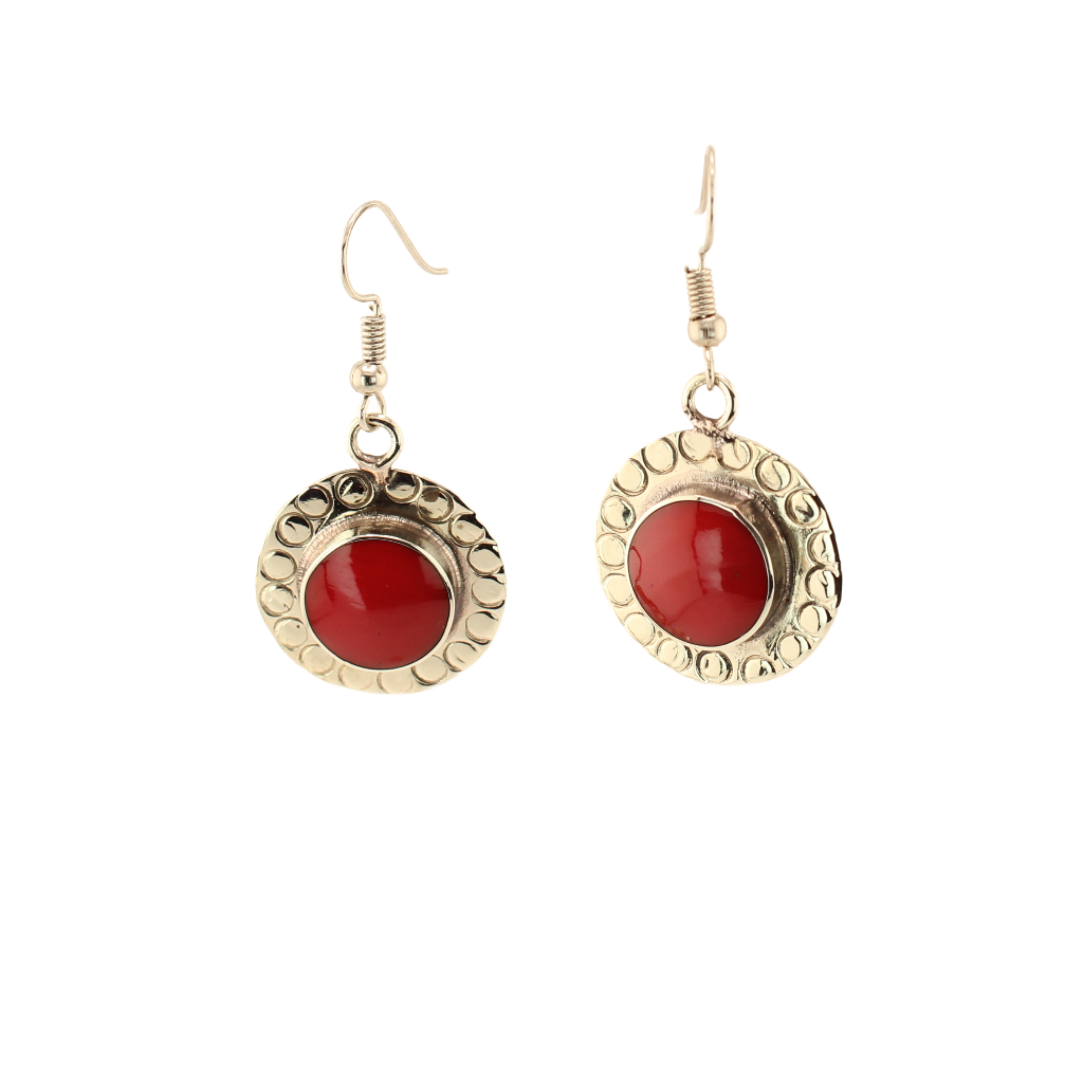 Carlota-EnameledDangleEarrings-Circular-Red-Large