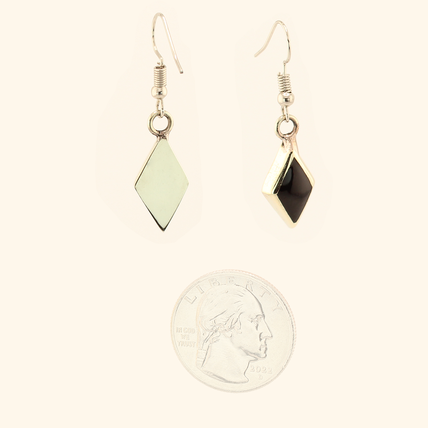 Carlota-EnameledDangleEarrings-Rhombus-Black-Large