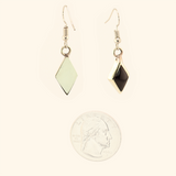 Carlota-EnameledDangleEarrings-Rhombus-Black-Large