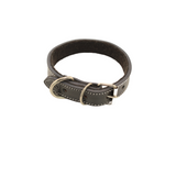 Chucho - Black Leather - Dog Collar