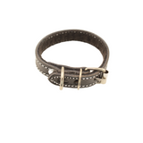 Chucho - Black Leather - Dog Collar