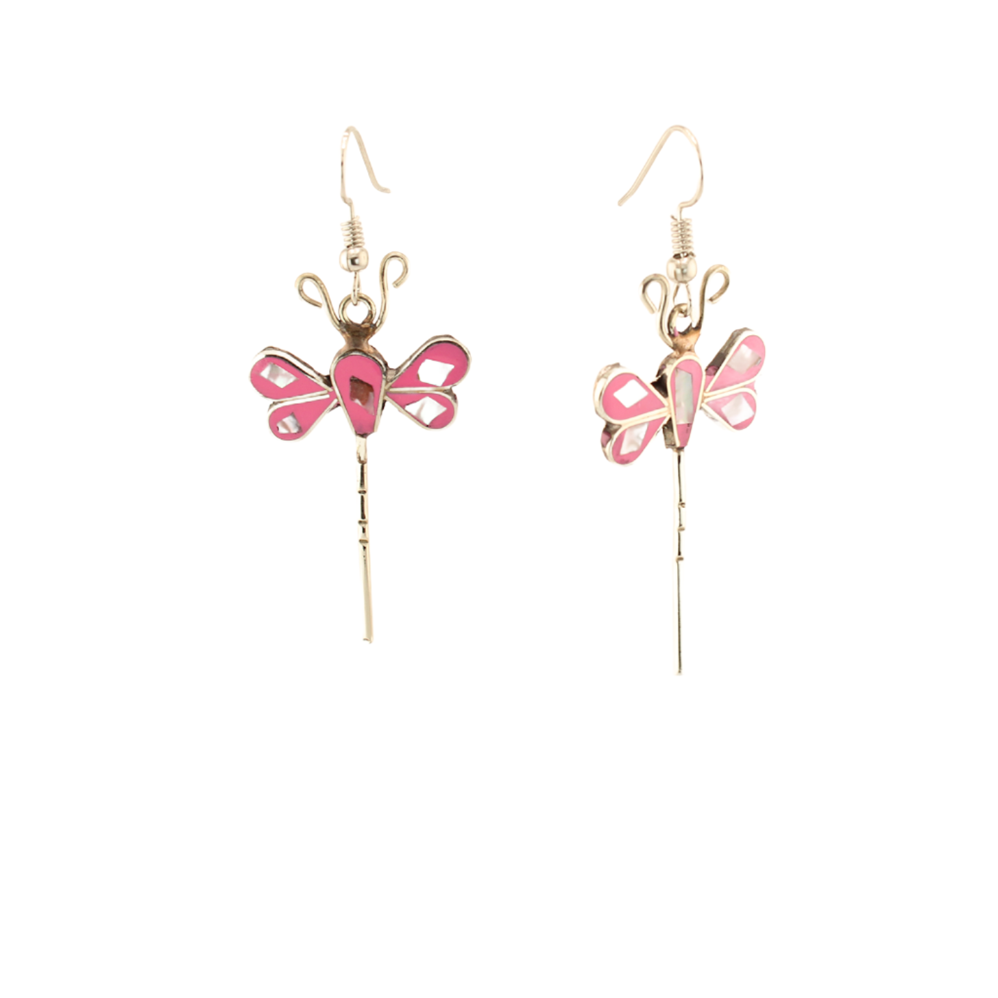 DancingQueen-DragonFly-AbaloneMotherofPearlDangleEarrings-Pink