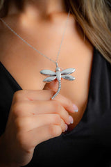 Dragonfly Pendant Taxco Sterling Silver