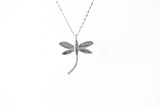 Dragonfly Pendant Taxco Sterling Silver Detail