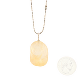 Earth's Treasures - Citrine Pendant With Chain