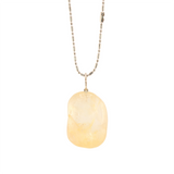 Earth's Treasures - Citrine Pendant With Chain