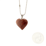 Earth's Treasures - Dragon Stone Heart Pendant With Chain