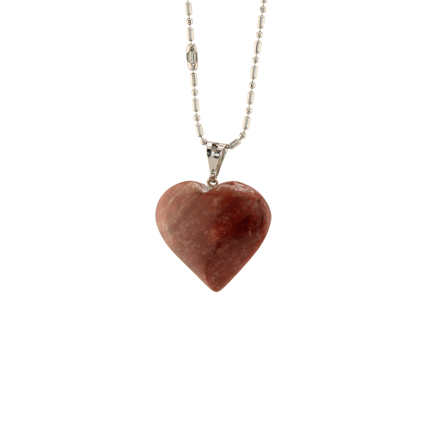 Earth's Treasures - Dragon Stone Heart Pendant With Chain
