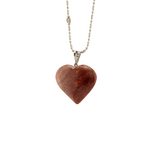 Earth's Treasures - Dragon Stone Heart Pendant With Chain