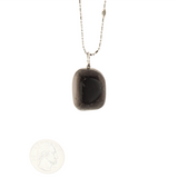 Earth's Treasures - Obsidian Pendant With Chain/ 21 in