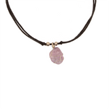 Earth_sTreasures-PinkQuartzStone-WithWaxedStringNecklace-28in