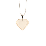 Earth's Treasures - Quartz Heart Pendant With Chain