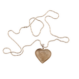 Earth's Treasures - Smoky Quartz Heart Pendant With Chain. 21 in.