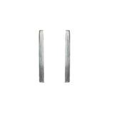 Elegance Bar Stud Earrings Taxco Sterling Silver Detail