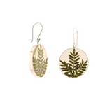 EnchantedNature-RealFlowers-DangleEarrings-Round-Green-Back