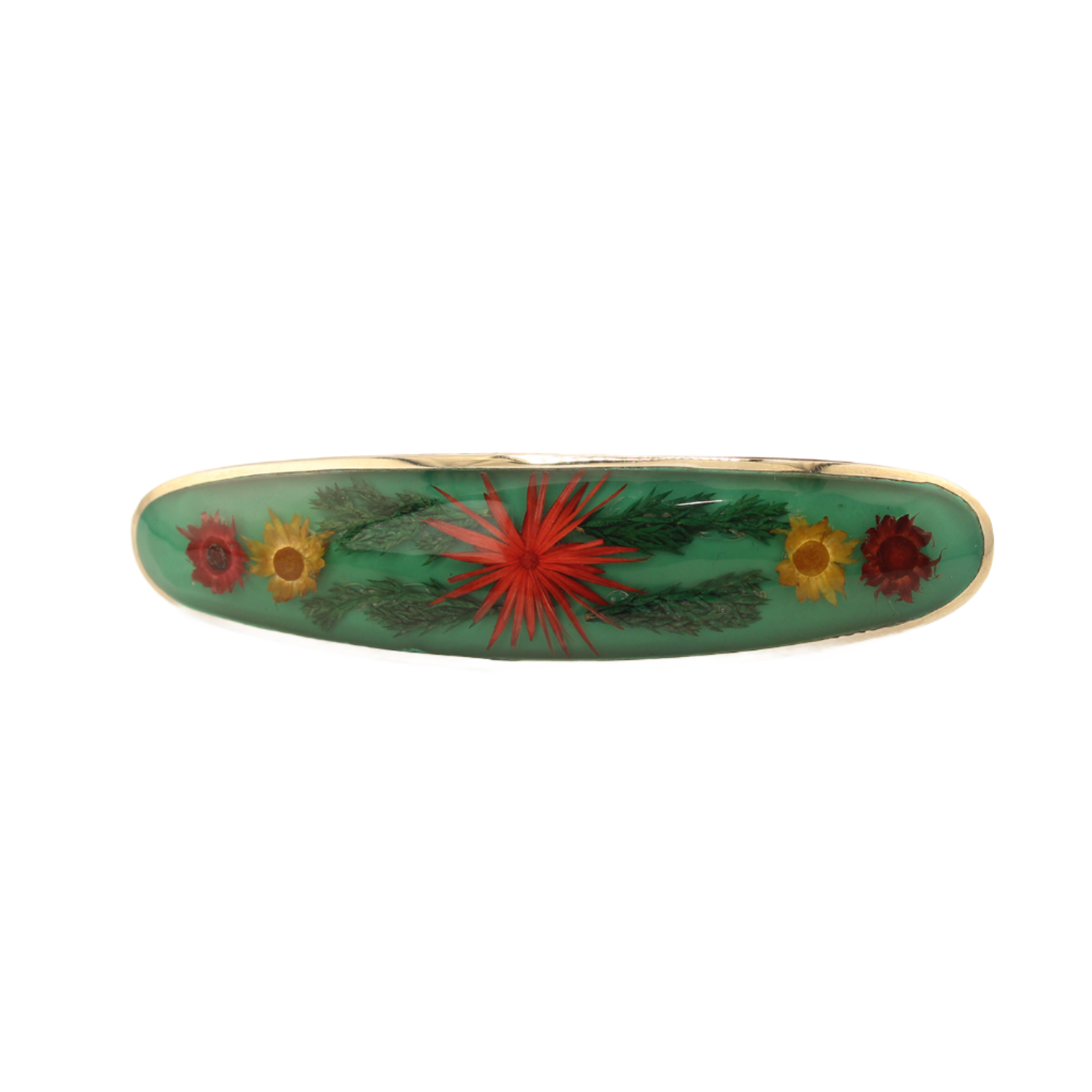 EternalNature-HairClipDryFlower-Green_Pink