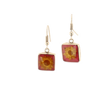 EternalNature-RealDryFlowerEarrings-Square-YellowandPink-Small