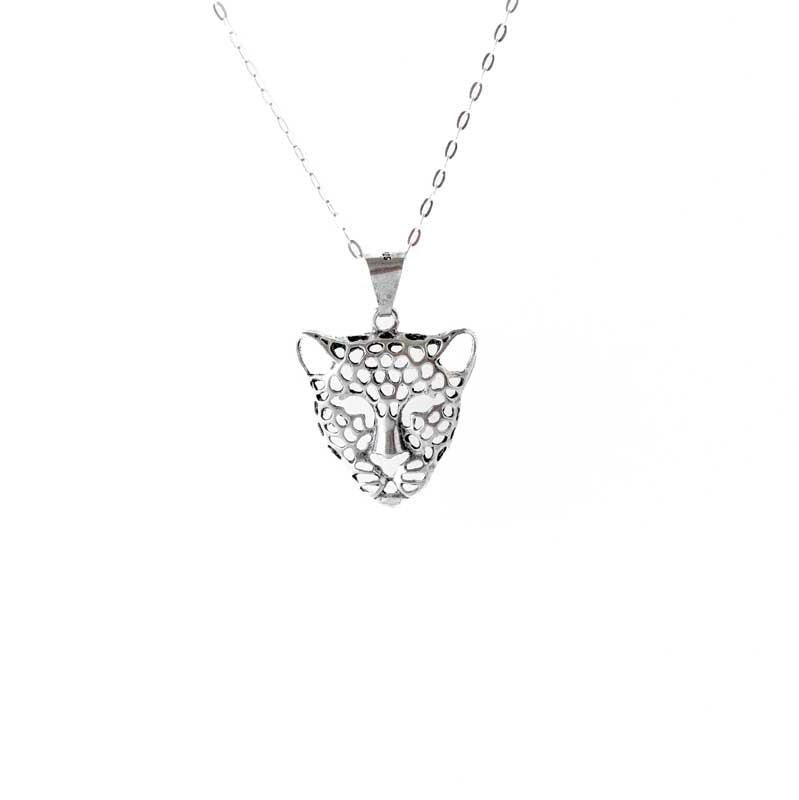 Jaguar Pendant Taxco Sterling Silver Detail
