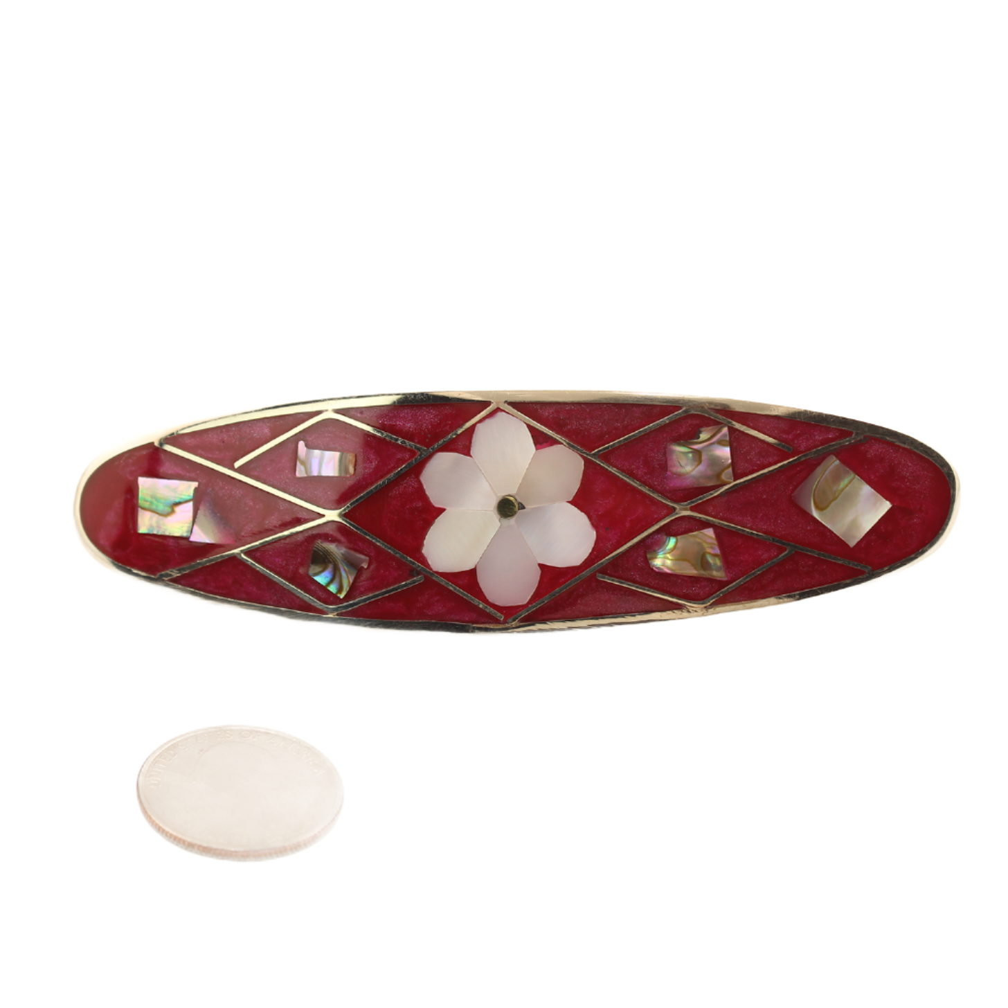 Ocean_sWhisper-AbaloneMotherofPearlHairClip-Red