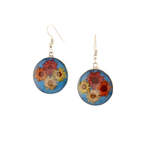 RealDryFlowerDangleEarrings-Round-Blue