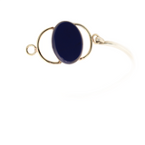Talisman - Enameled Link Bracelet - Dark Blue - 8 In
