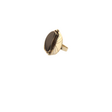 Carlota-EnameledLeaf-Black-Ring-1.25In.x1In.Adjustable