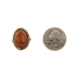 Earth's Treasure - Brown Aventurine Ring - 1.25 x 0.75 In - Adjustable