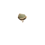 Earth's Treasure -  Green Agate Adjustable Ring - 1 In. x 1 In.