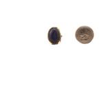 Earth's Treasure - Sodalite Round Ring - 2 In. x 2 In. - Adjustable
