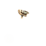 Ocean's Whisper - Abalone Mother of Pearl Adjustable Ring  - Filigree - Double Leaf - 1.5 In. x  1 In.
