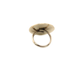 Ocean's Whisper - Abalone Mother of Pearl Ring - Round - Iridescent - 1 In. x 1 In. - Adjustable