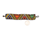 AmorHuichol-BeadedZigzagBracelet-Multicolor-Medium-7.25In