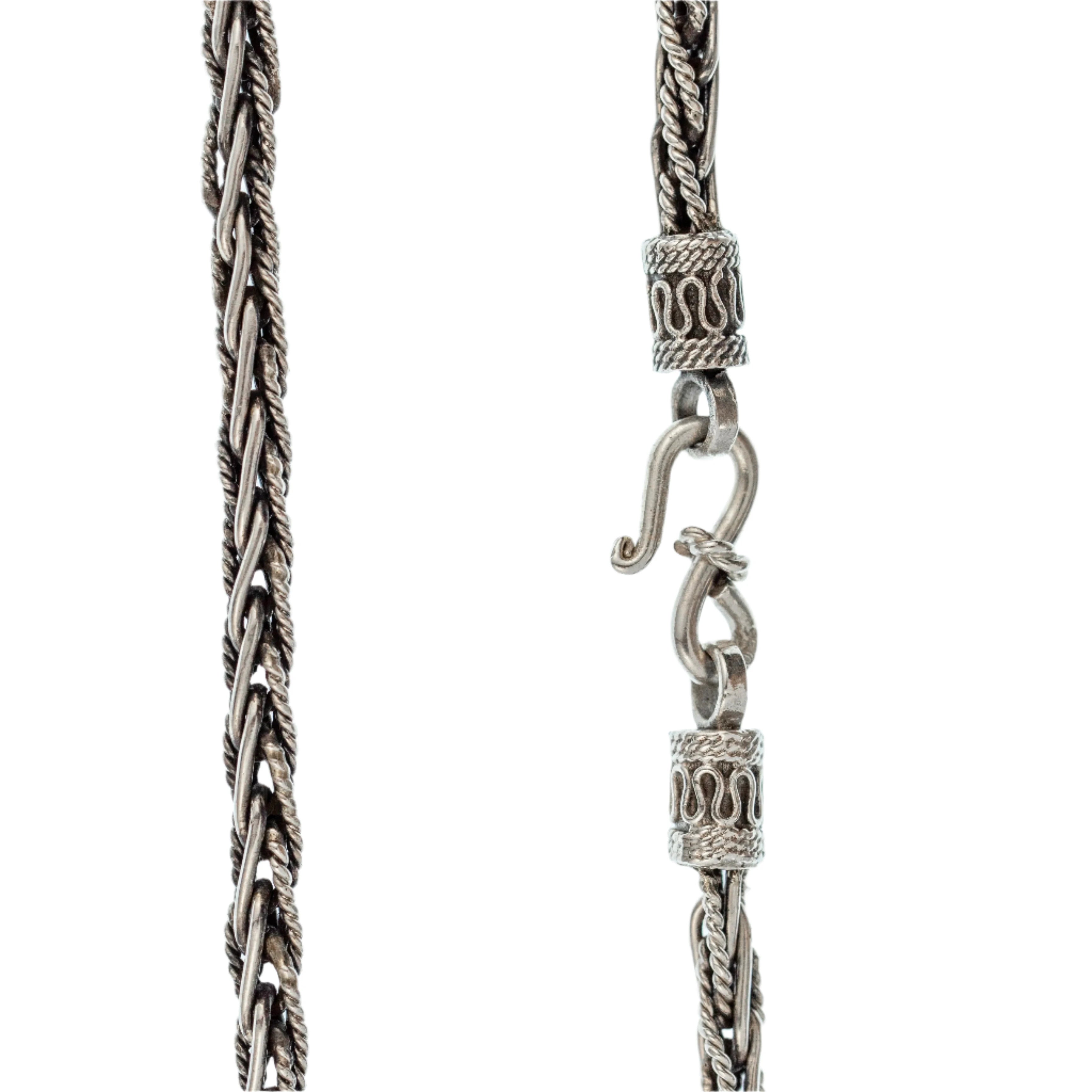 Braided Chain Taxco Mexico Sterling Silver