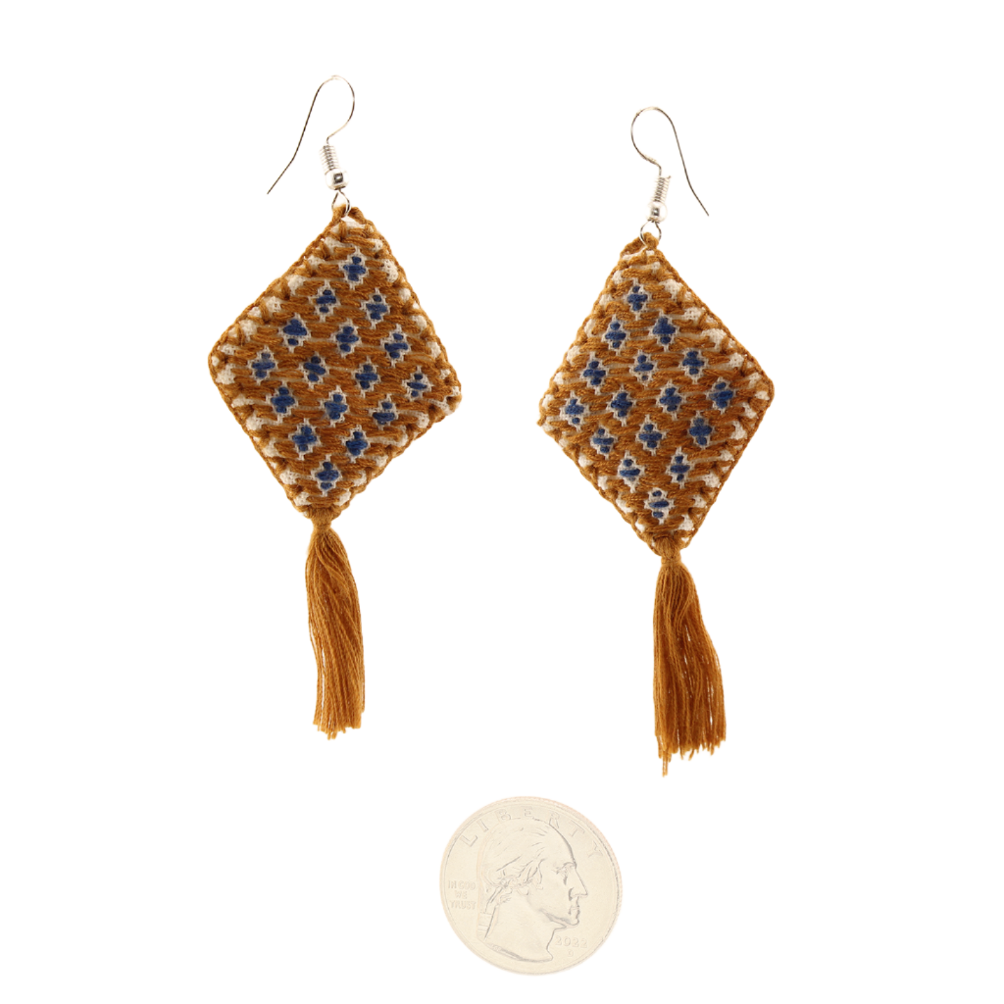 Explore a world of artisan craftsmanship with our exquisite handmade embroidery earrings. Elevate your style and support skilled artisans. Shop now for one-of-a-kind accessories!"