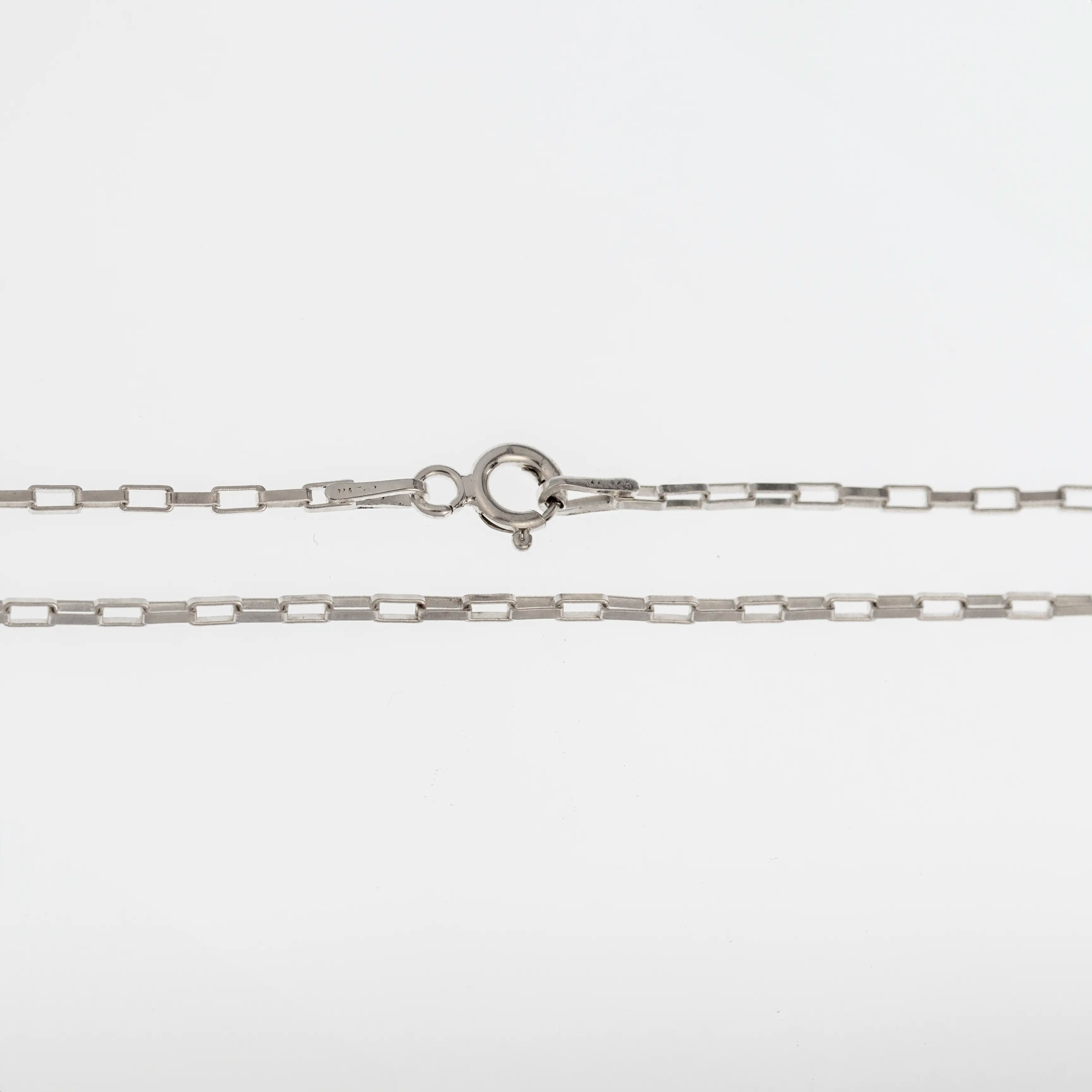 Delight Small Box Chain Taxco Sterling Silver Necklace