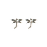 Dragonfly Stud Earrings Taxco Sterling Silver