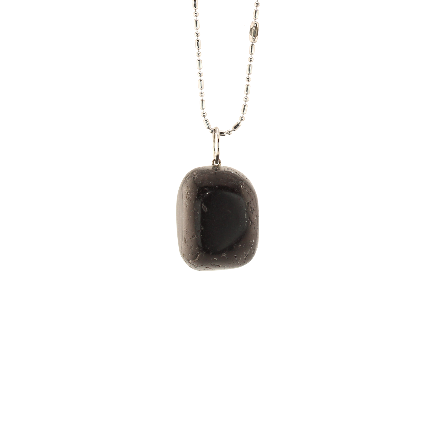 Trésors de la Terre - Pendentif obsidienne avec chaîne/ 21 po