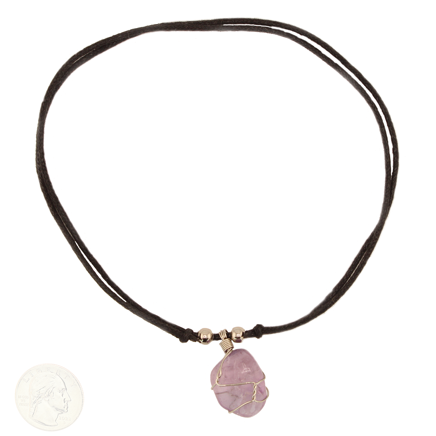 Earth_sTreasures-PinkQuartzStone-WithWaxedStringNecklace-28in