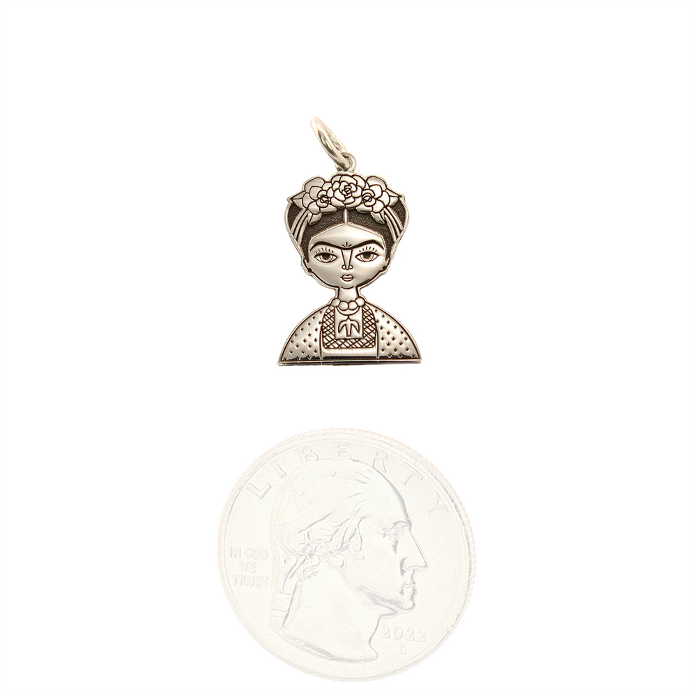Frida Kahlo - Sterling Silver - Frida Pendant