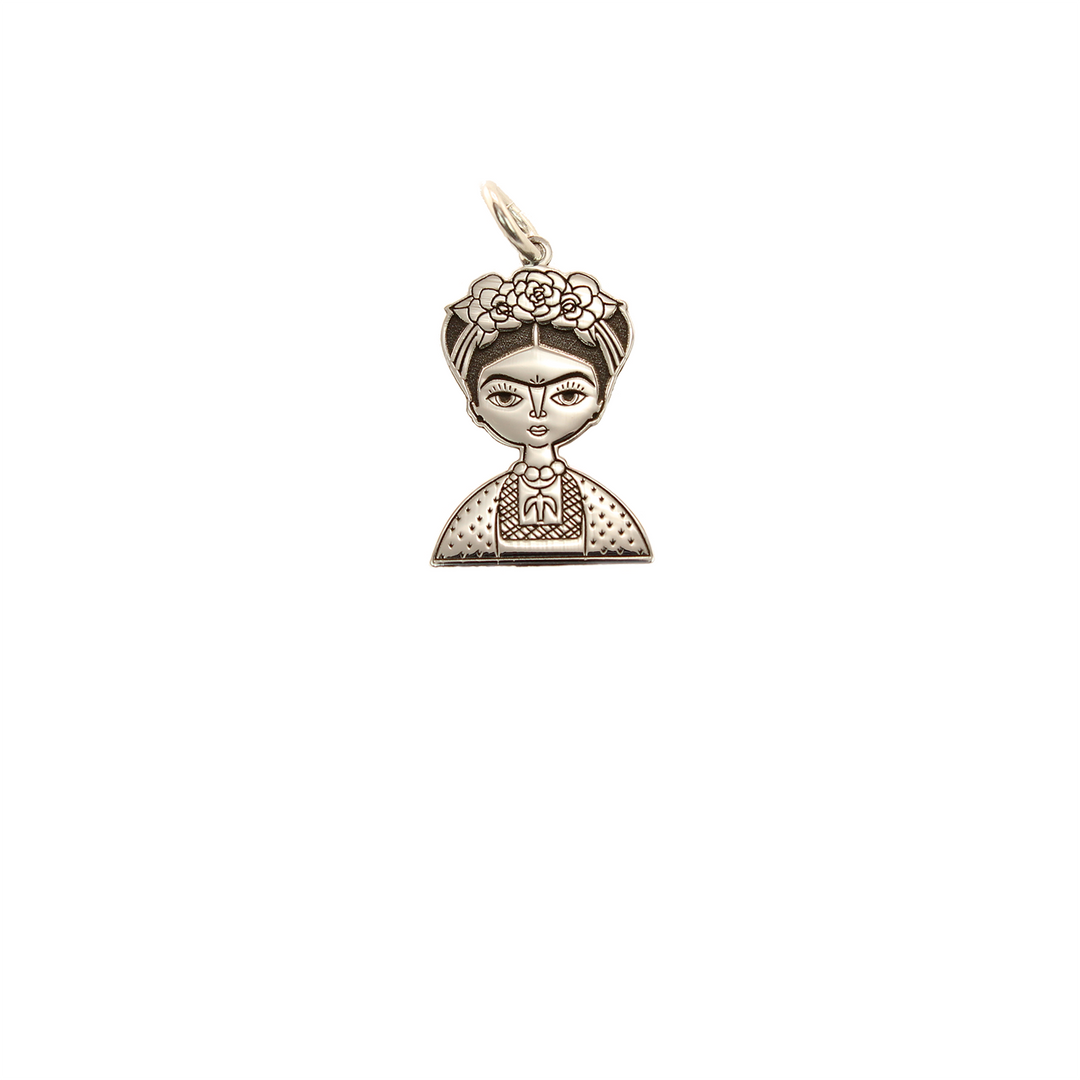 Frida Kahlo - Sterling Silver - Frida Pendant