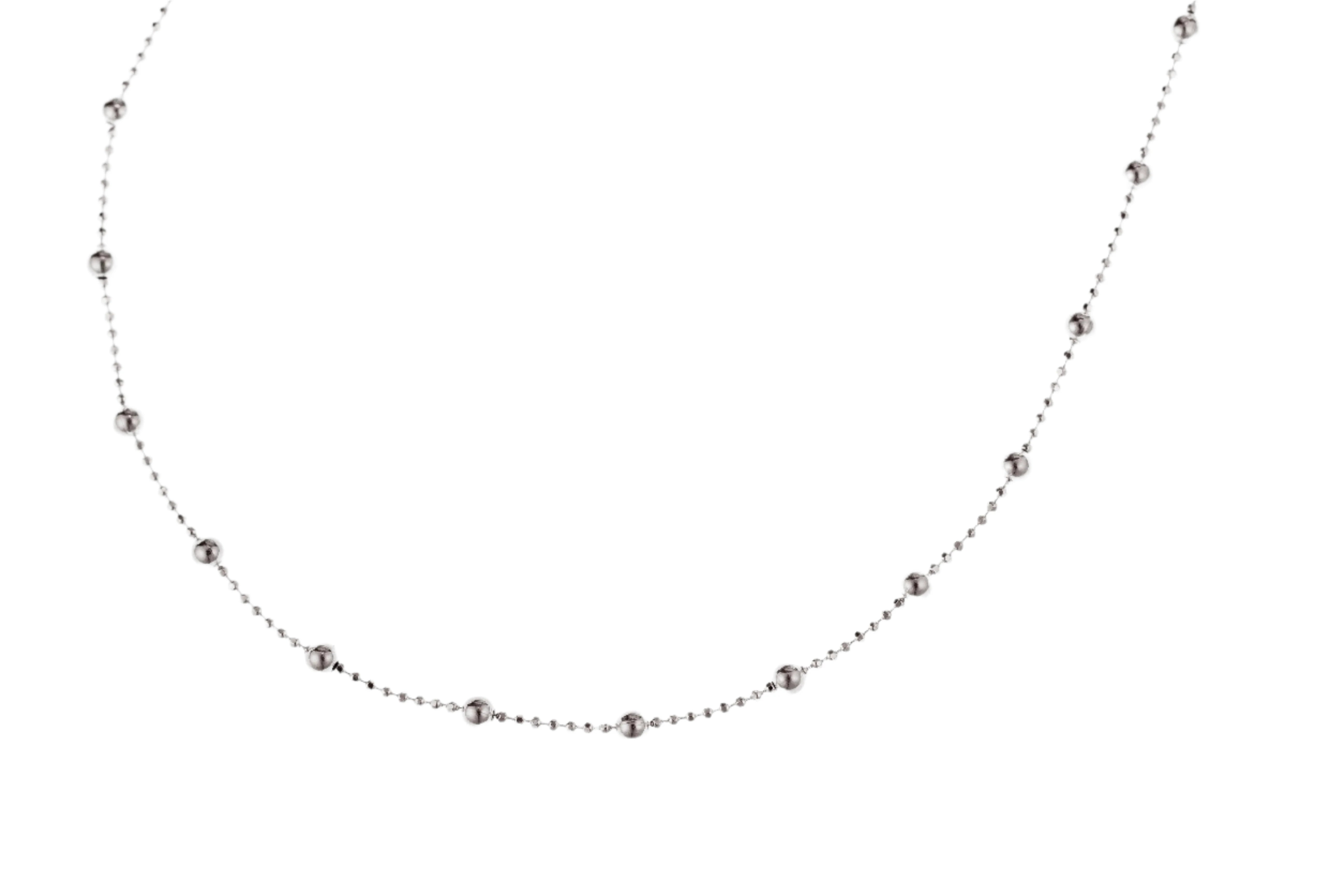 Harmony Beaded Sterling Silver Necklace