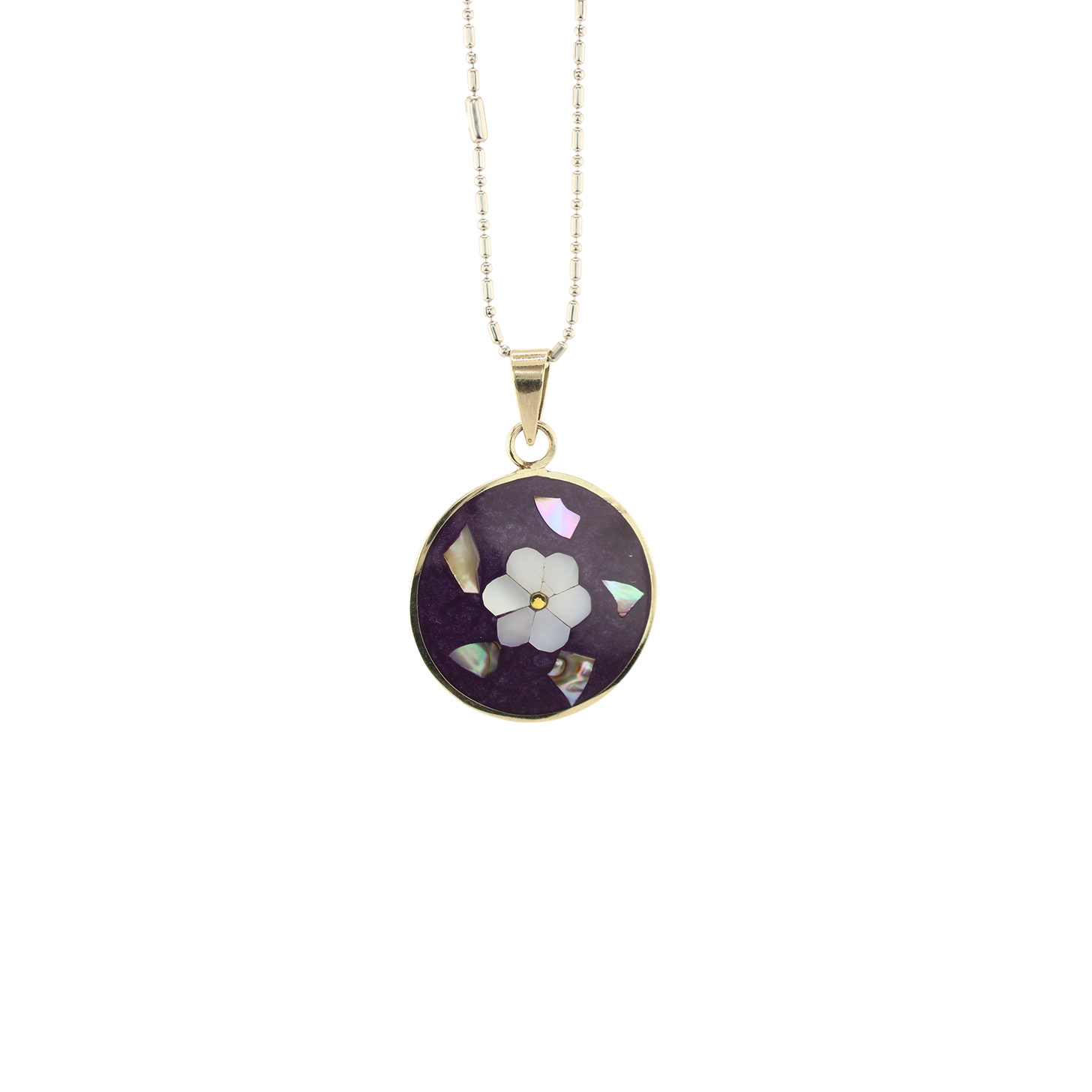 Ocean_sWhisper-AbaloneMotherofPearl-RoundPendantWithChain-Purple