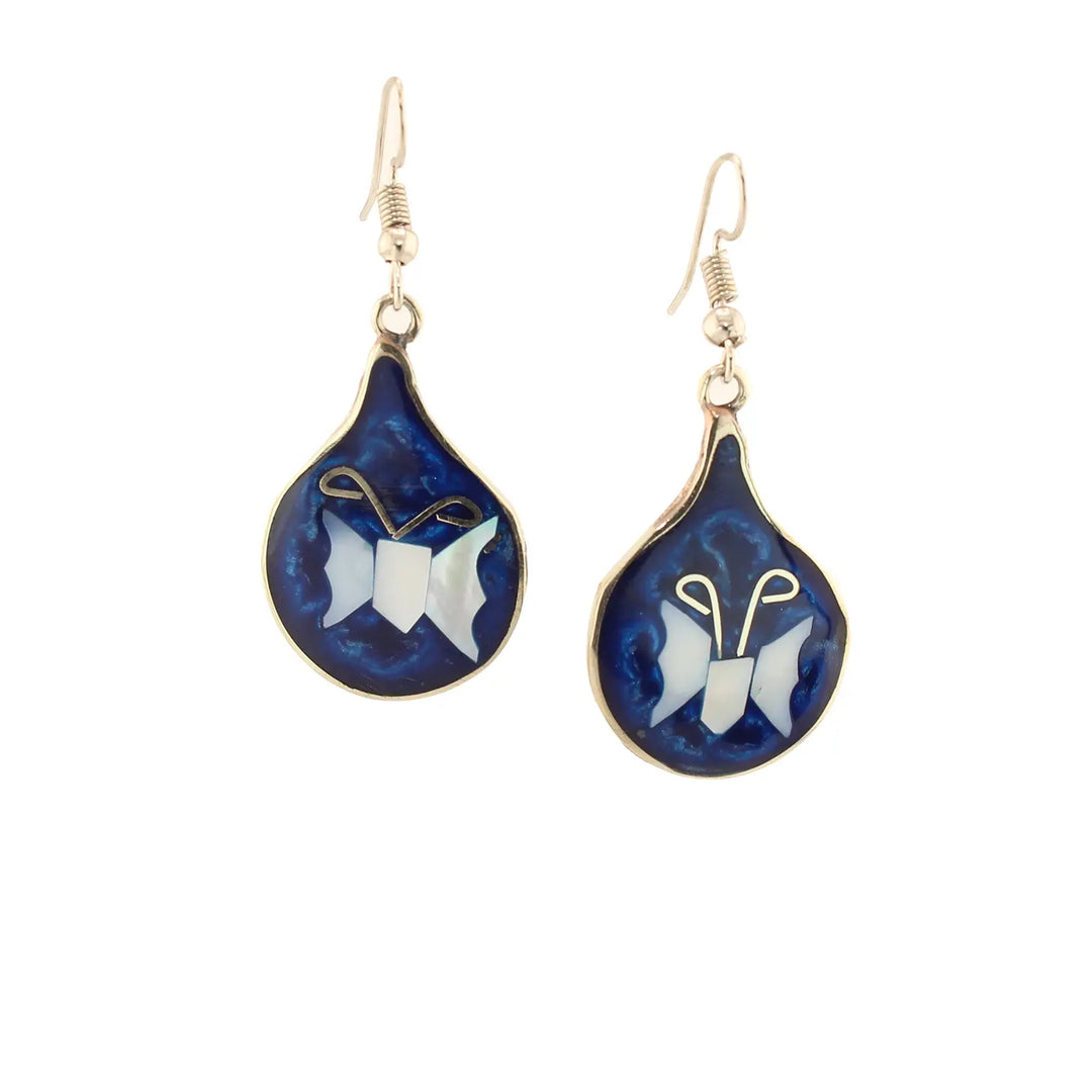 Oceans-Whisper-Butterfly-Abalone-Mother-of-Pearl-Dangle-Earrings-Dark-Blue-Medium