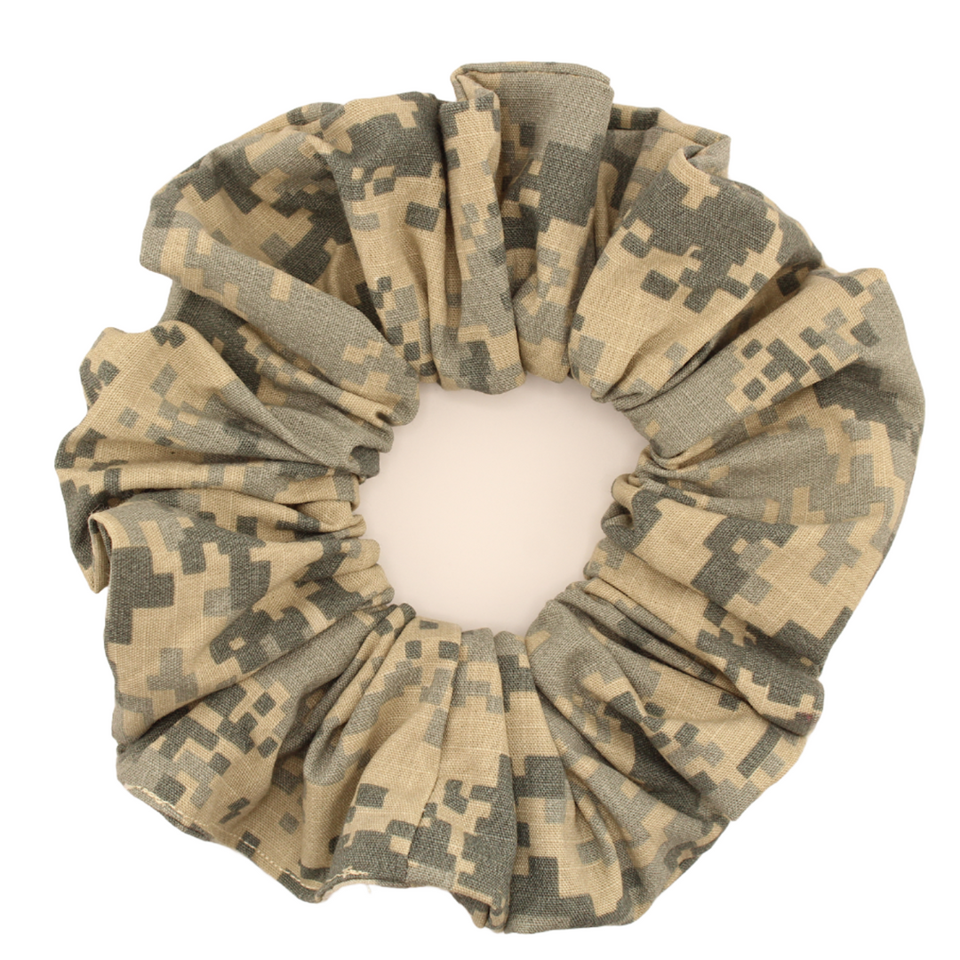 Our Heroes - Scrunchie - Army Green - Large - 7 In.