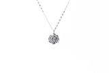 Petals Rose Pendant Taxco Sterling Silver Detail