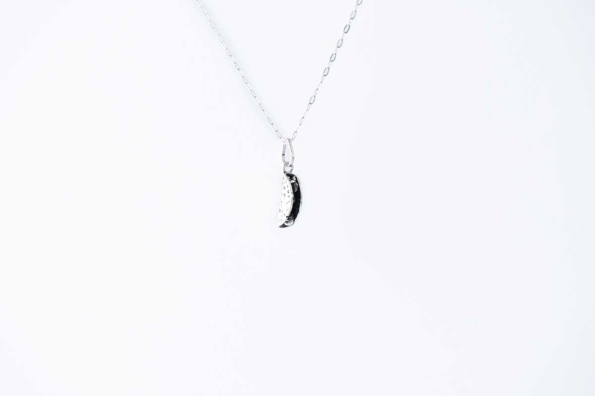 Taco Pendant Taxco Sterling Silver Detail